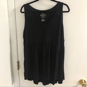 EUC Size 3 Torrid Black Baby Doll Tank